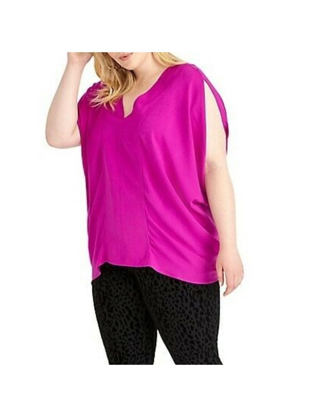 Rachel Rachel Roy Plus Rima Sleeveless Top 1X